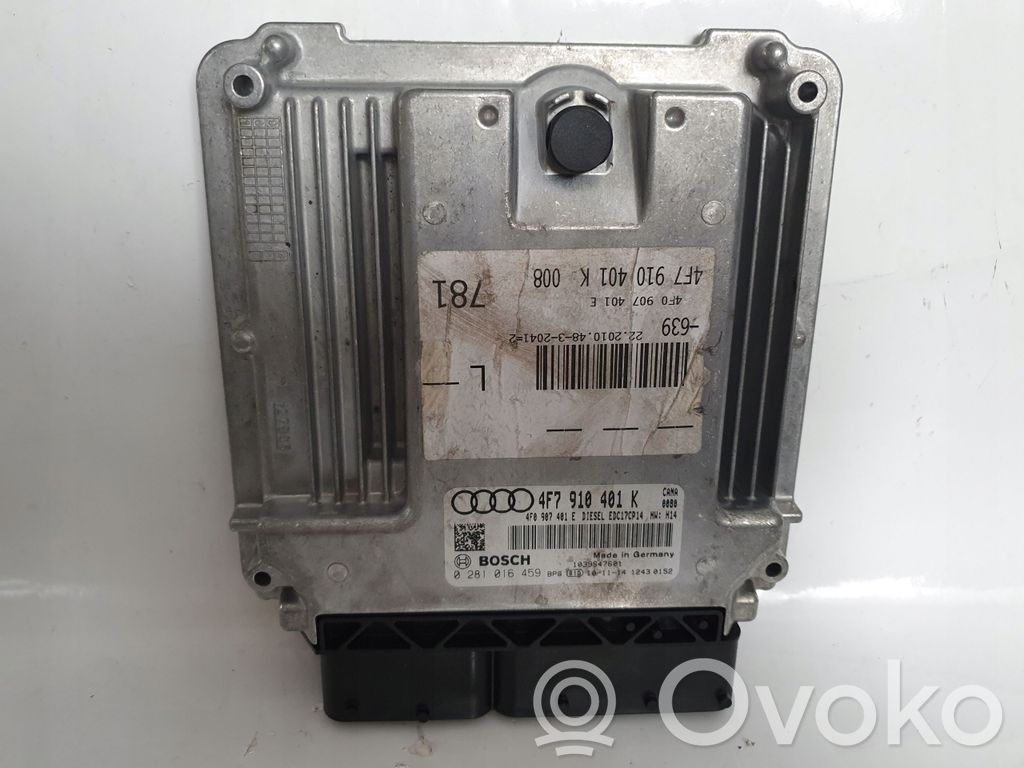 Engine control unit/module   4F0907401E,0281016459,4F7910401K