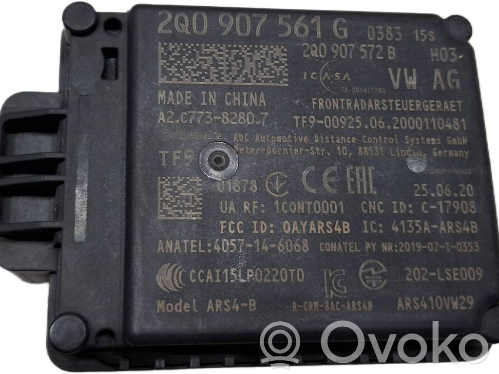 Radar / Czujnik Distronic   2Q0907561G,2Q0907572B,A2C77382807