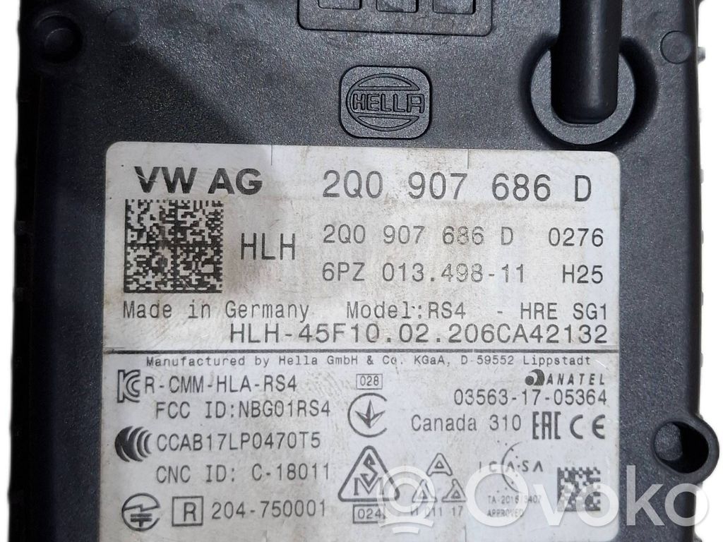 Distronic sensor radar   2Q0907686D,6PZ01349811,6PZ01349811