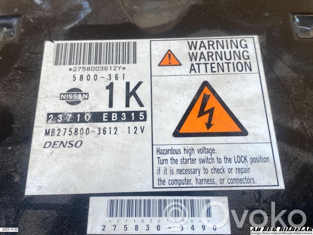 Nissan Navara D40 Injection control unit/module 