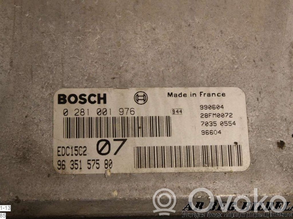 Citroen Xsara Injection control unit/module 