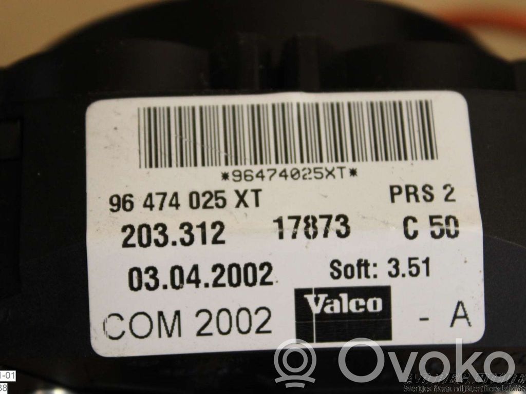 Citroen C3 Commodo, commande essuie-glace/phare 