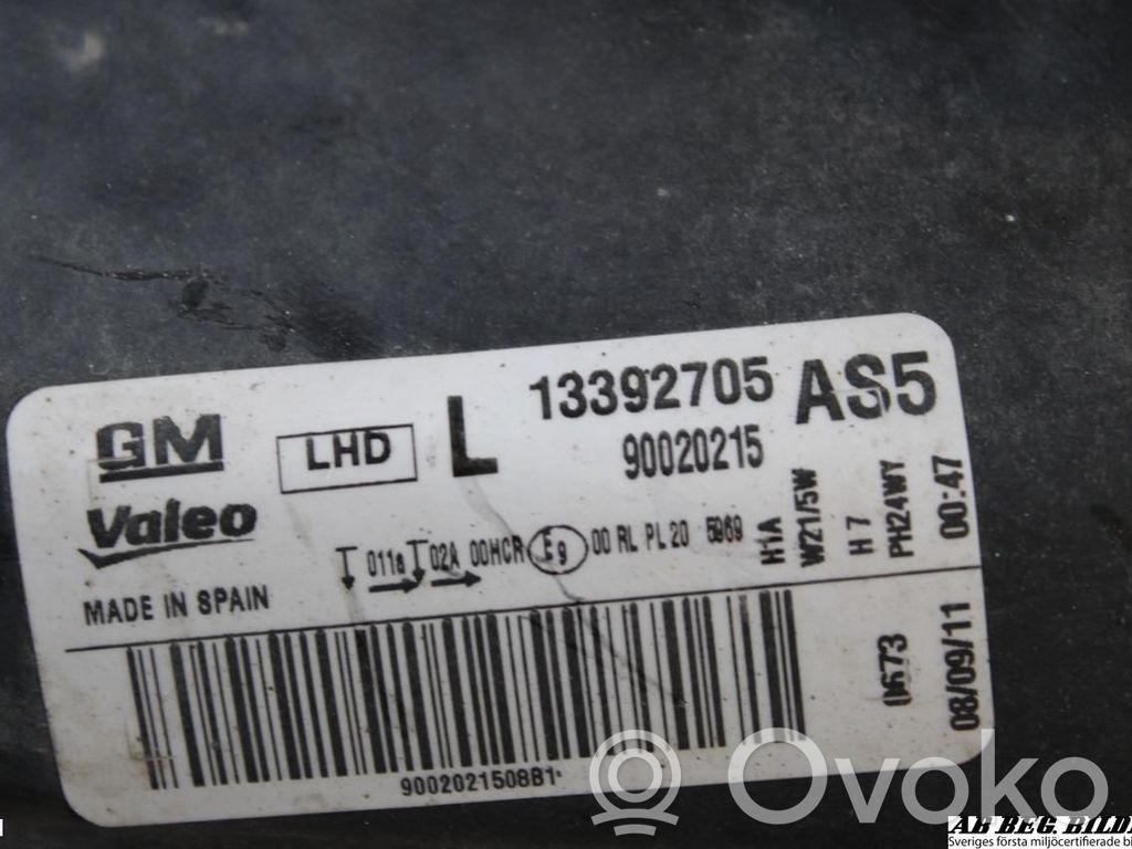 Opel Corsa D Headlight/headlamp 