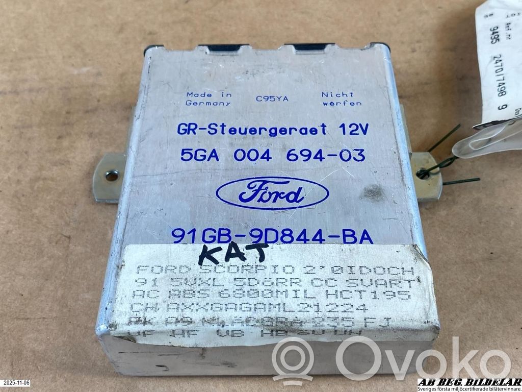 Other control units/modules   5GA00469403,91GB9D844BA