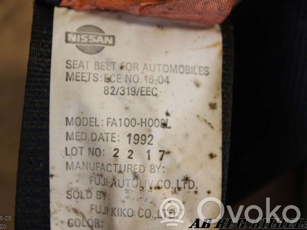 Nissan NX 100 Cinturón trasero