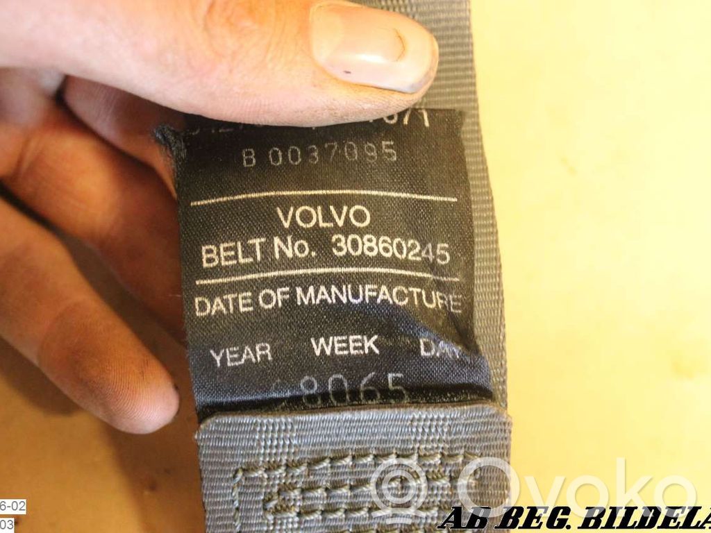 Volvo S40, V40 Ceinture de sécurité avant