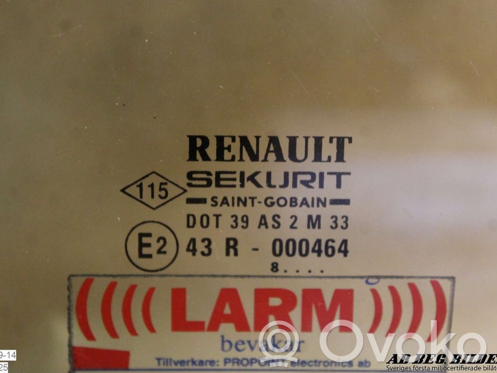 Renault Kangoo I Vitre de fenêtre porte avant (4 portes) 