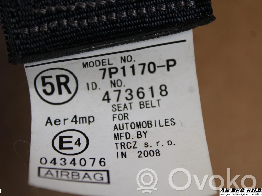 Toyota Aygo AB10 Ceinture de sécurité avant