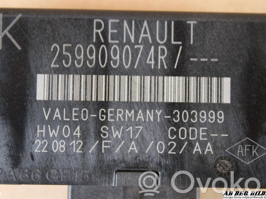 Renault Megane III Unidad de control/módulo PDC de aparcamiento