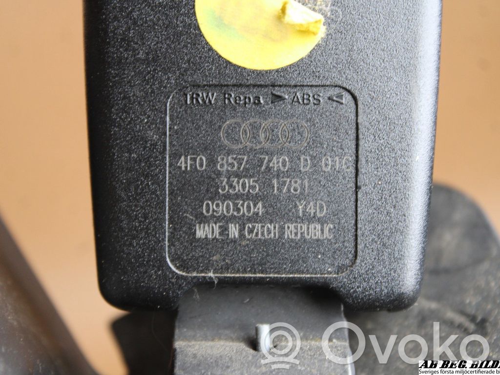 Audi A6 S6 C6 4F Gurtschloss vorne