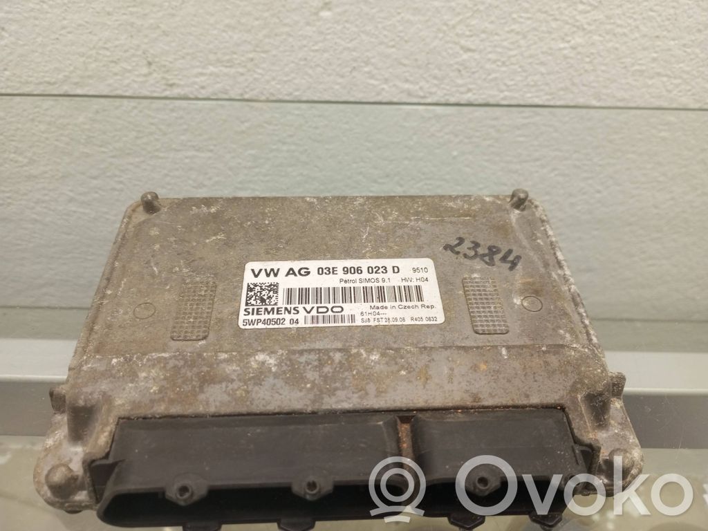 Engine control unit/module   03E906023D,5WP4050204,SM0S91