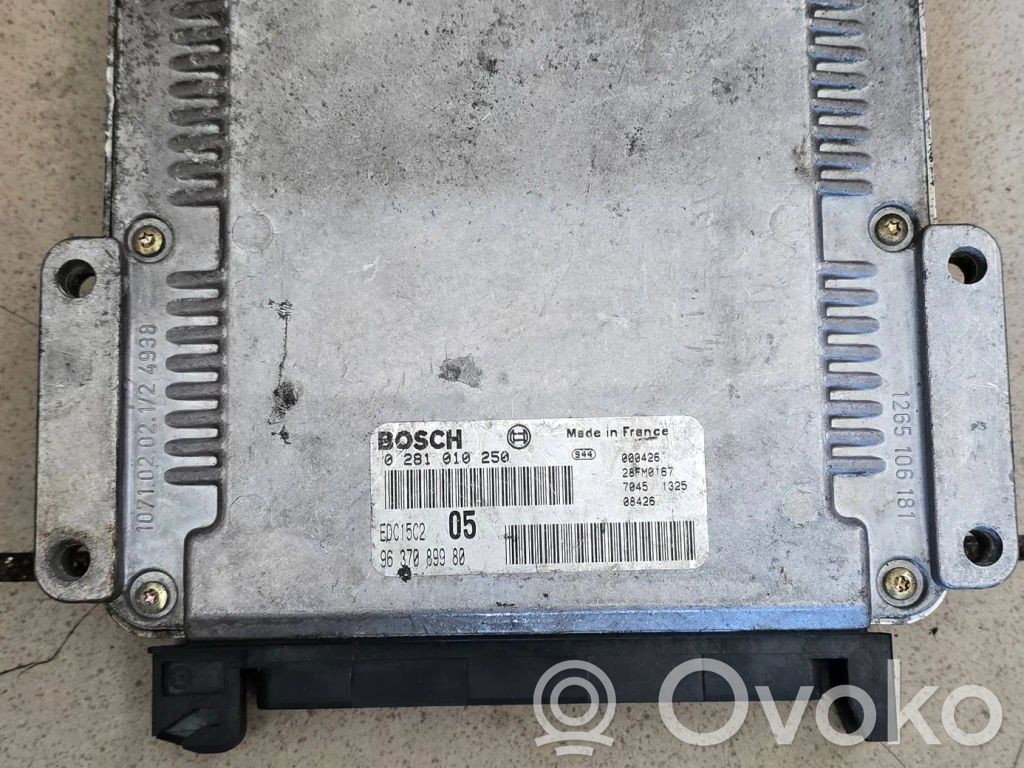 Peugeot 206 Engine control unit/module 