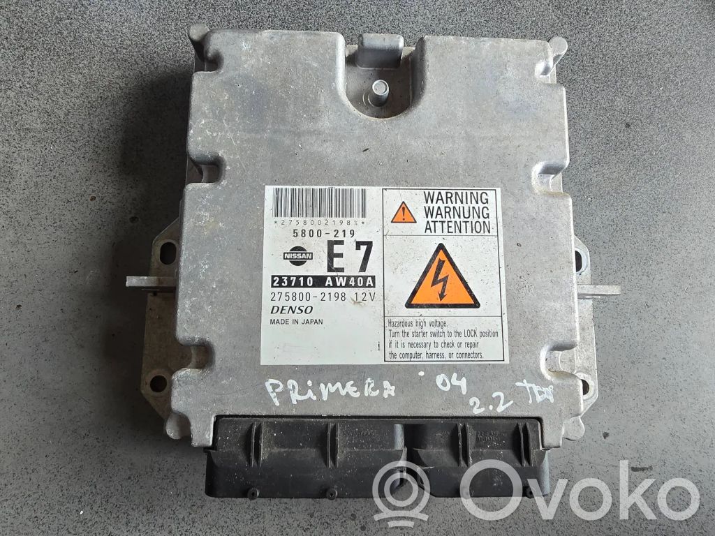 Nissan Primera Engine control unit/module 