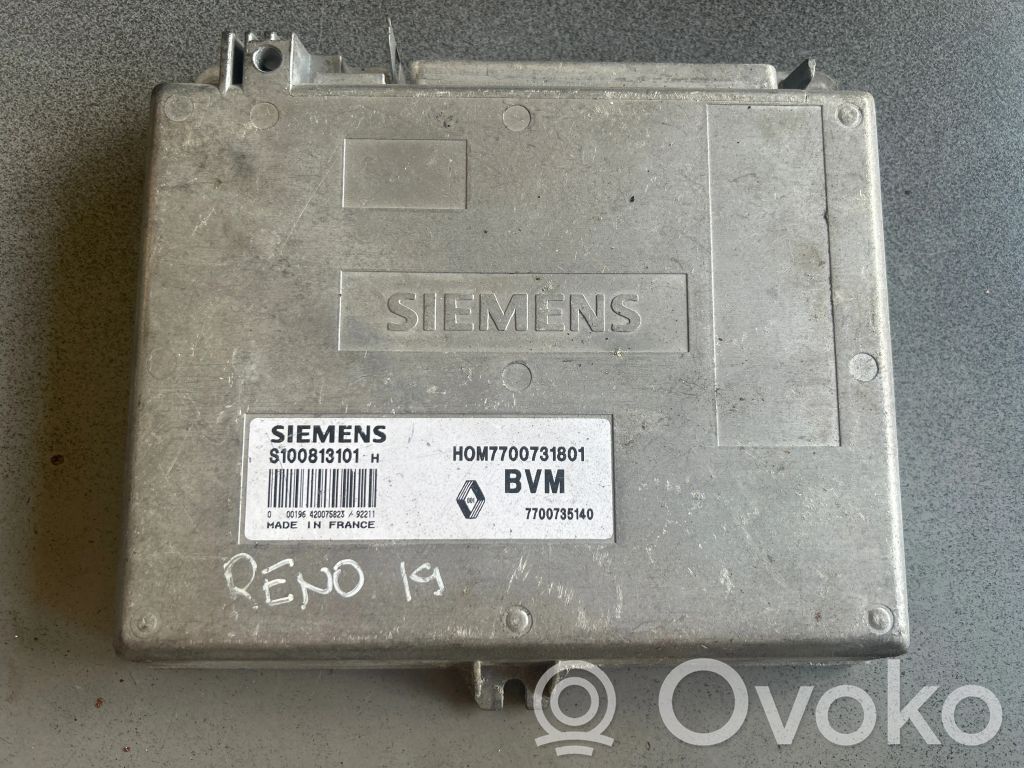 Engine control unit/module   7700735140,S100813101H,7700731801