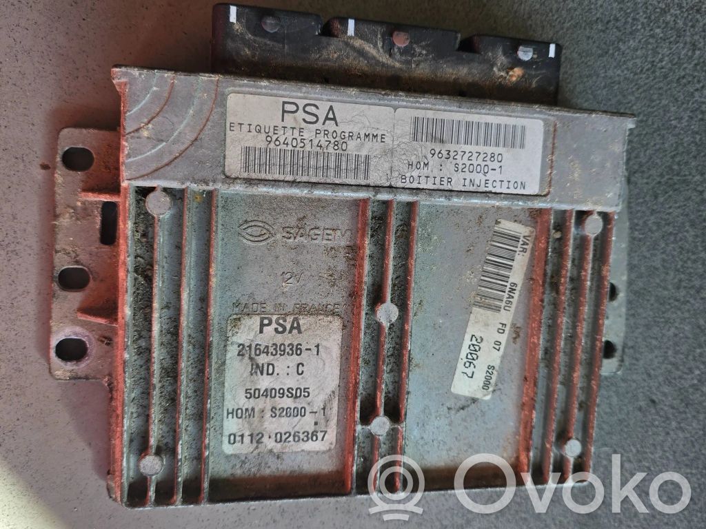 Citroen Xsara Picasso Engine control unit/module 