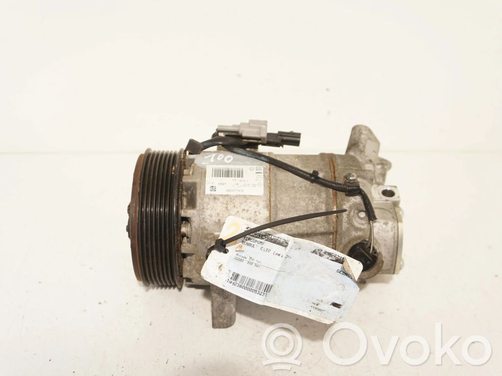 Renault Clio IV Air conditioning (A/C) compressor (pump) 