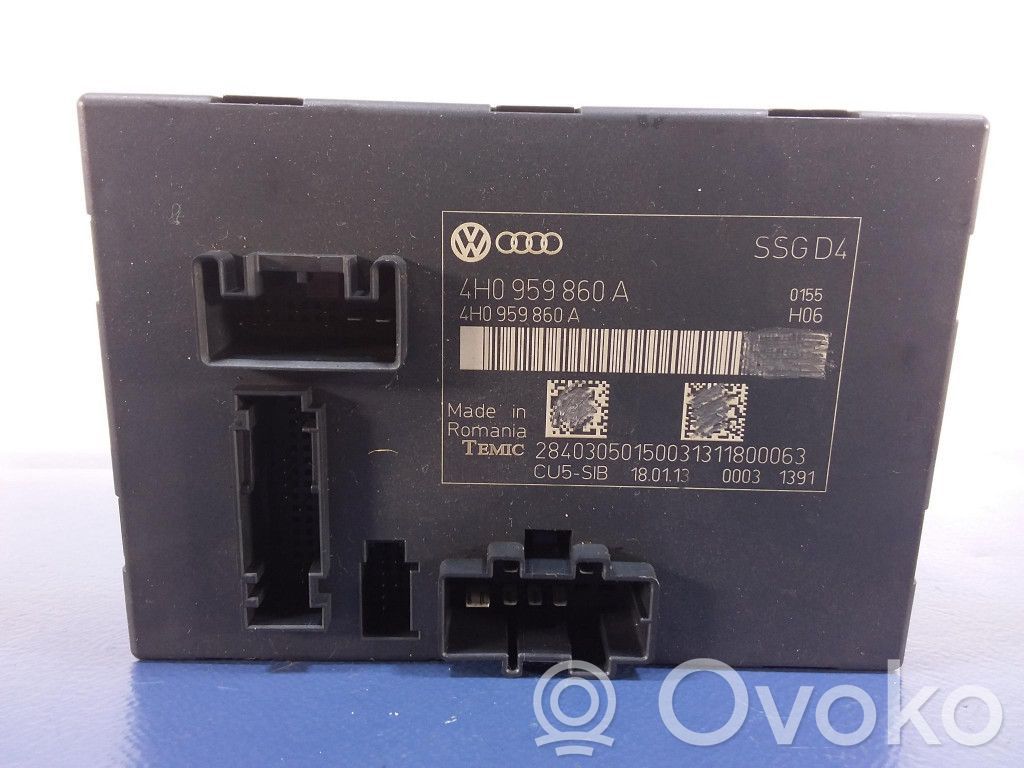 Audi A8 S8 D4 4H Module de commande de siège 