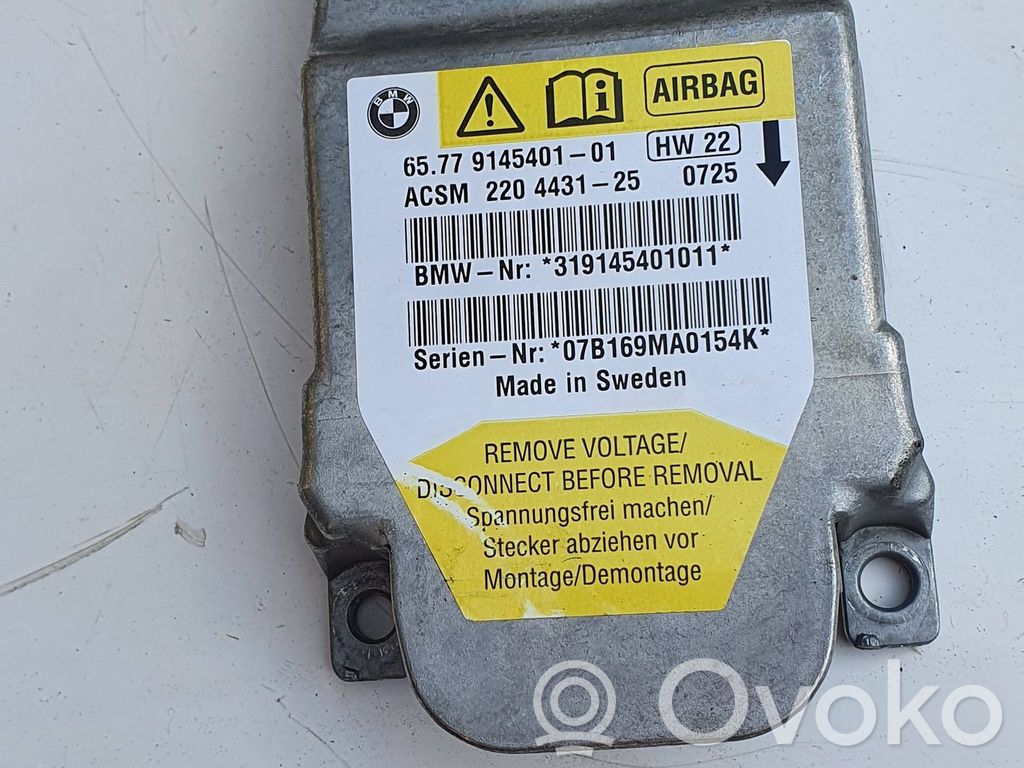 Unidad de control/módulo del Airbag   9145401,2204431