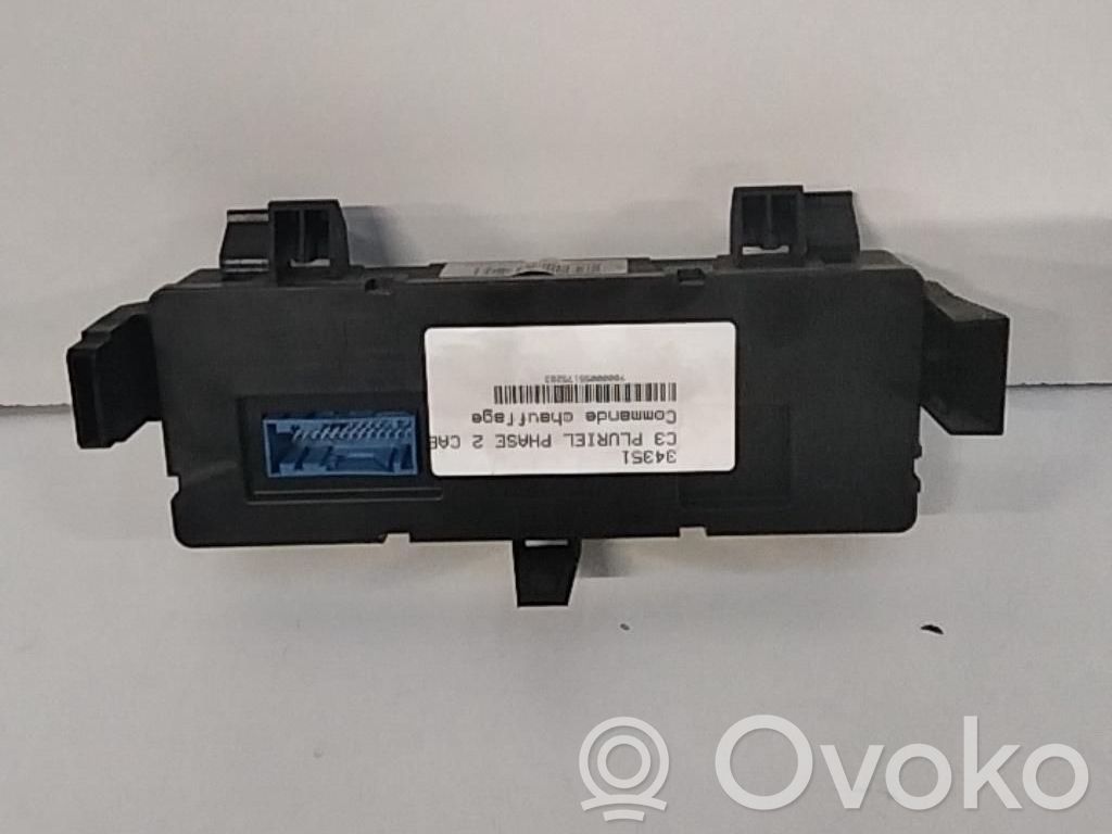 Citroen C3 Pluriel Climate control unit 