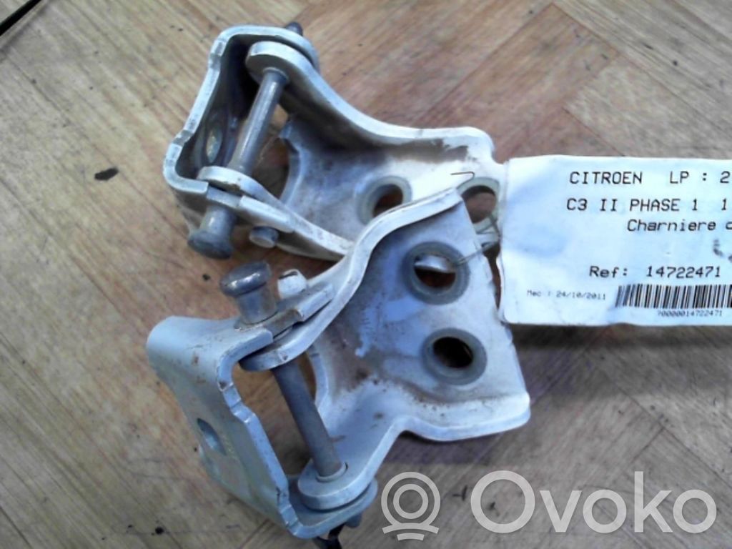 Citroen C3 Rear door upper hinge 
