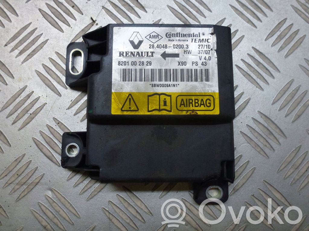 Dacia Sandero Airbag control unit/module 