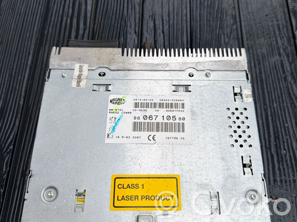 Citroen DS5 Radio/CD/DVD/GPS head unit 