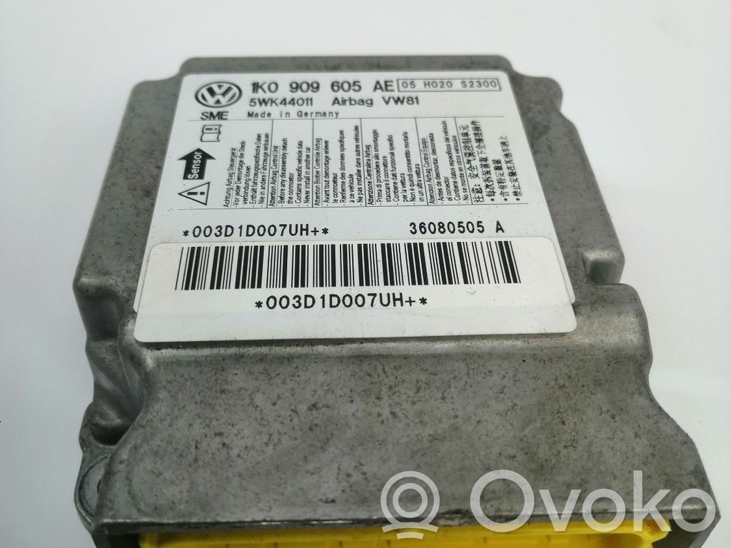 Volkswagen Scirocco Airbag control unit/module 