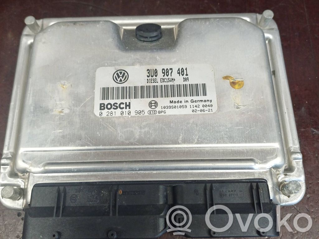 Engine control unit/module   3U0907401,1039S01059,0281010905