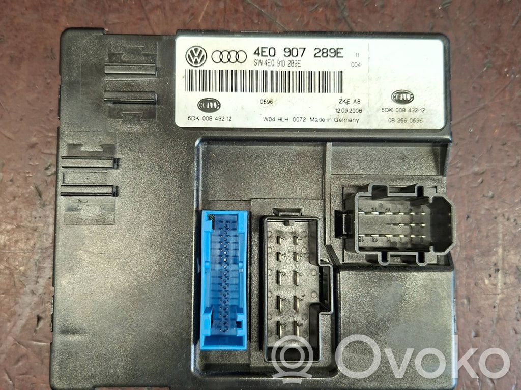 Comfort/convenience module   4E0907289E,4E0910289E,5DK00843212
