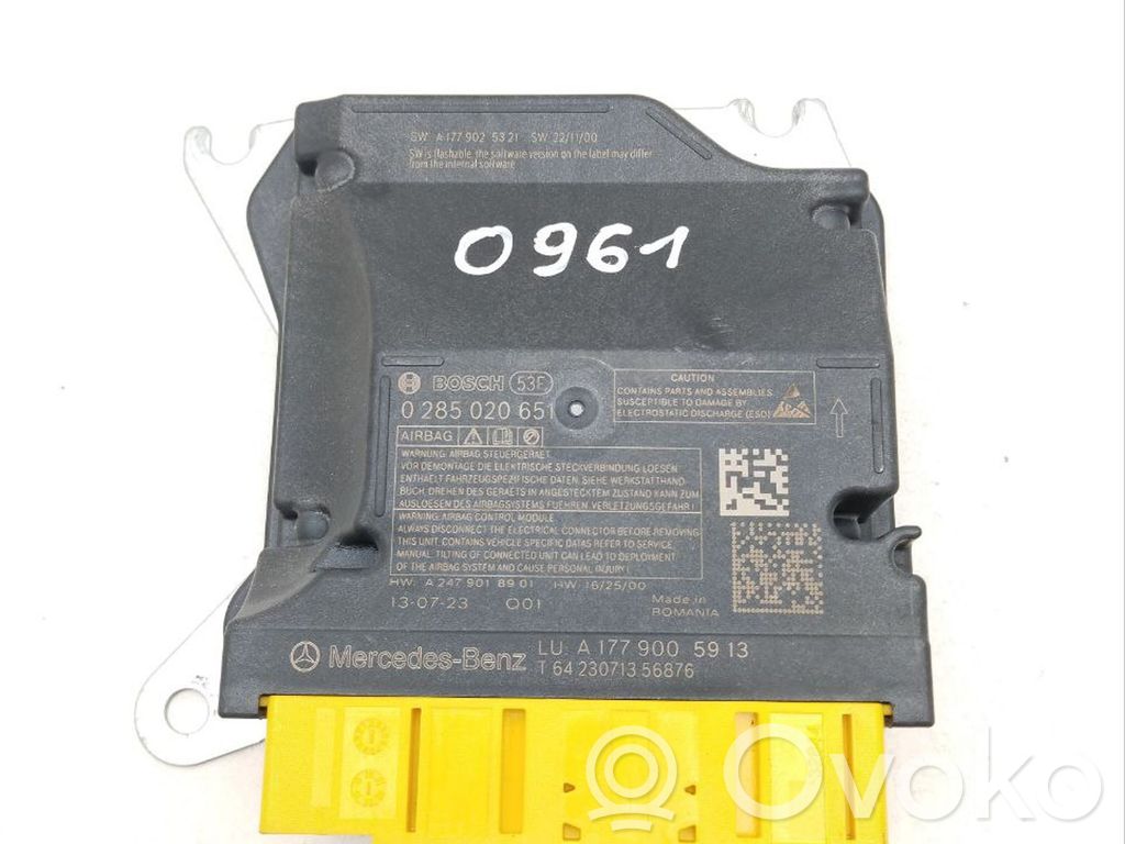 Mercedes-Benz EQB Airbag control unit/module 
