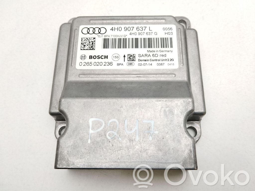 Audi A8 S8 D4 4H Oro pagalvių valdymo blokas 