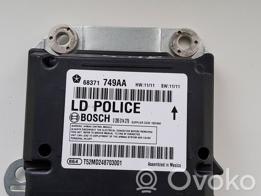 Airbag control unit/module   68371749AA,0285014276,T52MD248703001