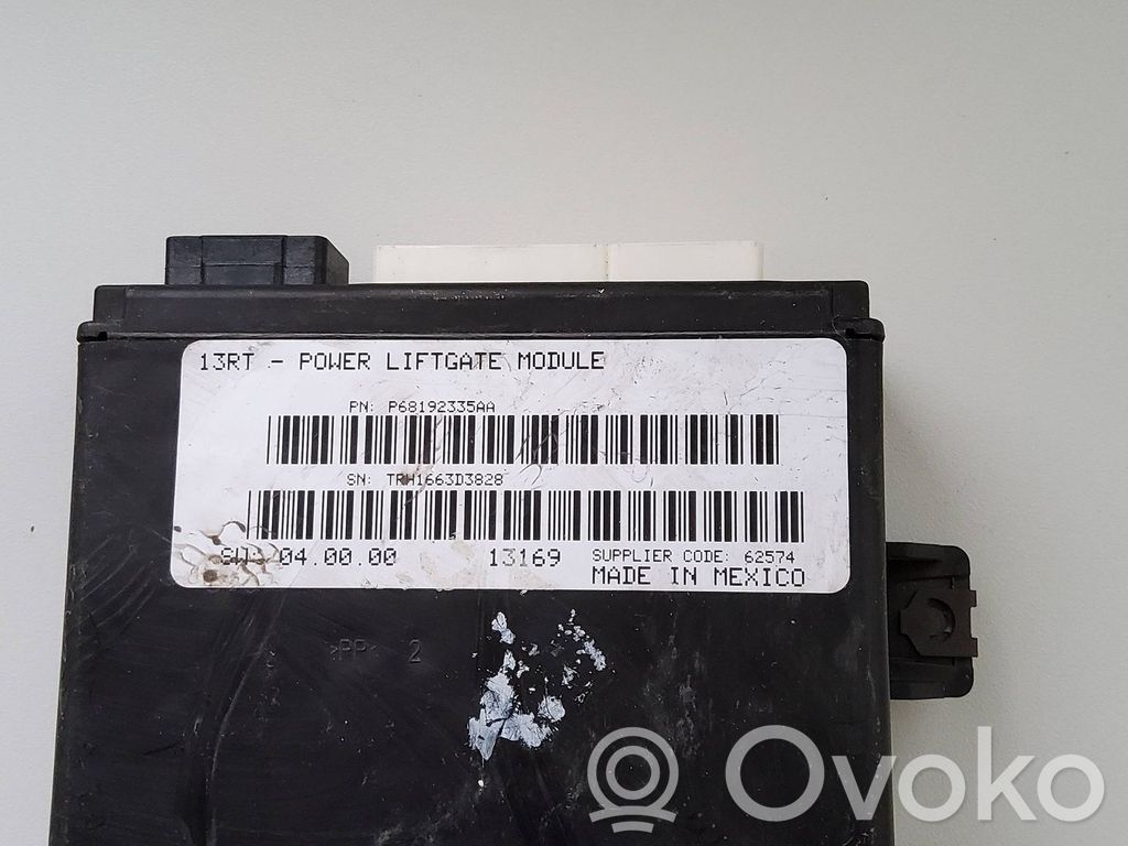 Sterownik / Moduł elektrycznej klapy tylnej / bagażnika   P68192335AA,SW2040000,TRH1663D3828