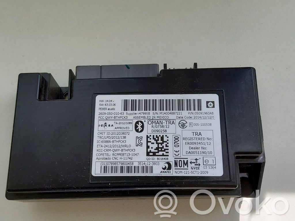 Dodge Grand Caravan Bluetooth control unit module 