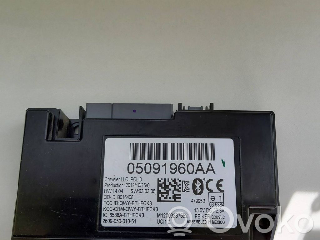 Bluetooth control unit module   05091960AA,2012102,12003237552