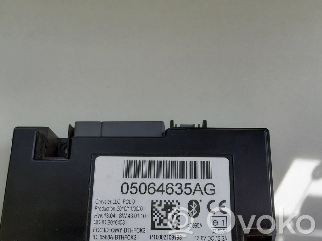 Chrysler Town & Country V Bluetooth control unit module 