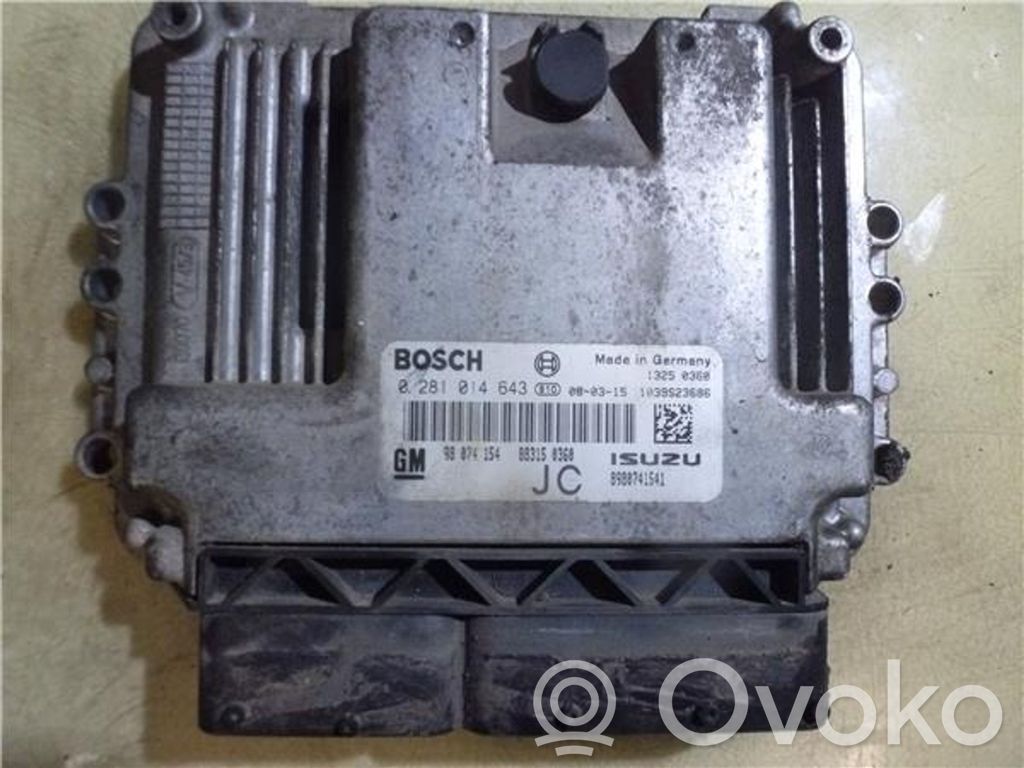Opel Astra H Unidad de control/módulo ECU del motor 
