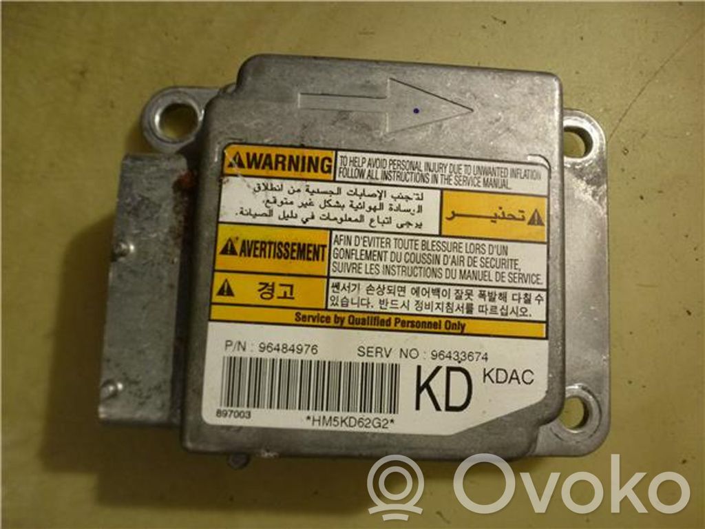 Chevrolet Lova Airbag control unit/module 