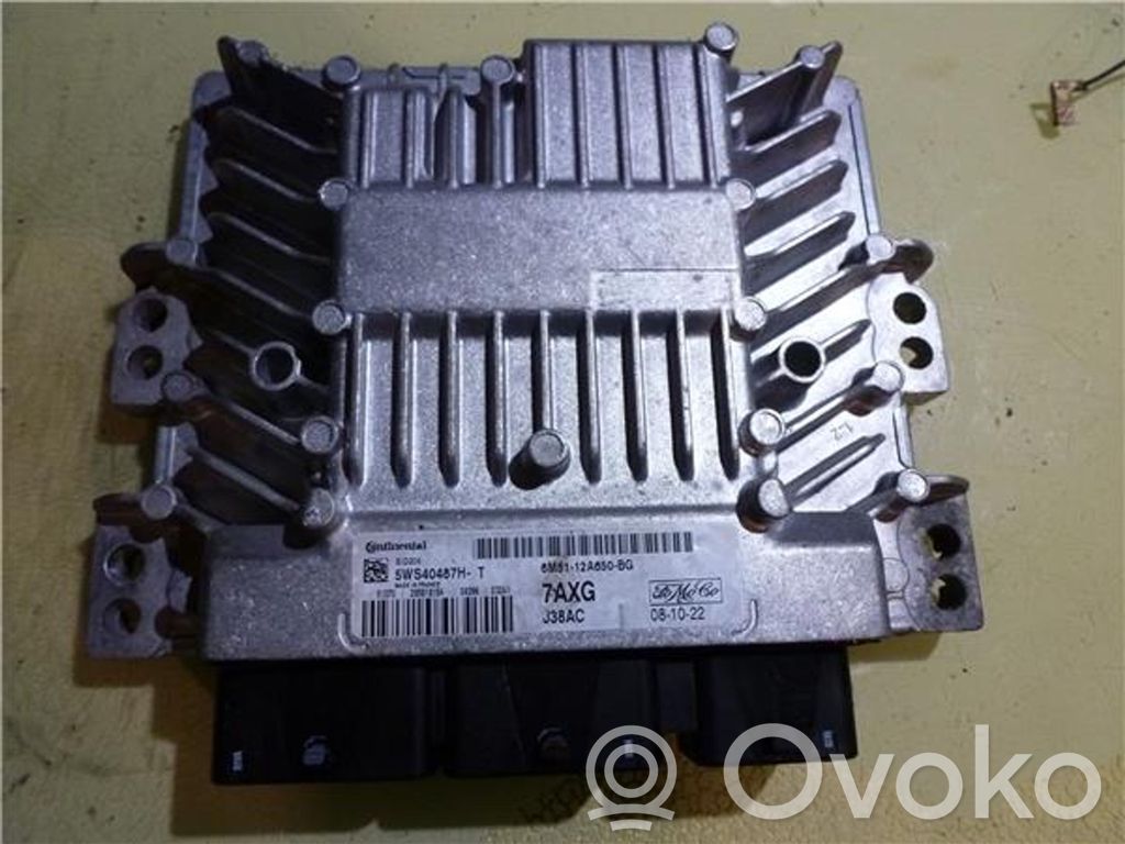 Engine control unit/module ECU   5WS40487H,6M5112A650BG