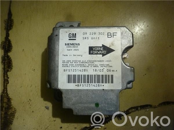 Opel Astra G Airbag control unit/module 