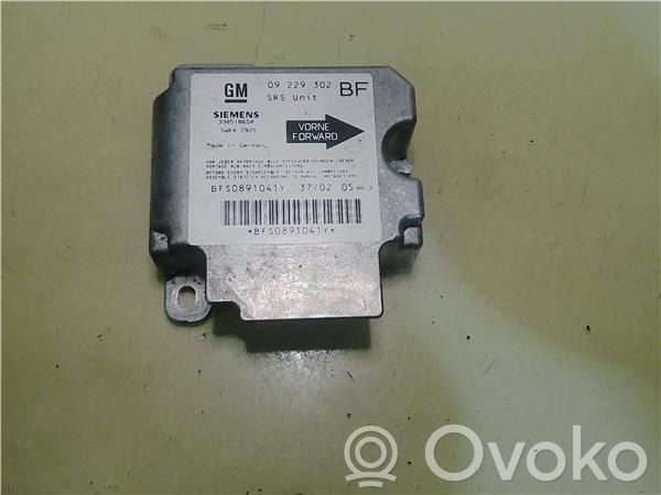 Opel Astra G Airbag control unit/module 
