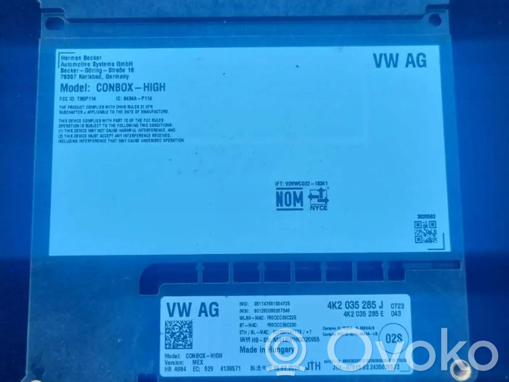 Sonstige Steuergeräte / Module   4K2035285J,ACW18946