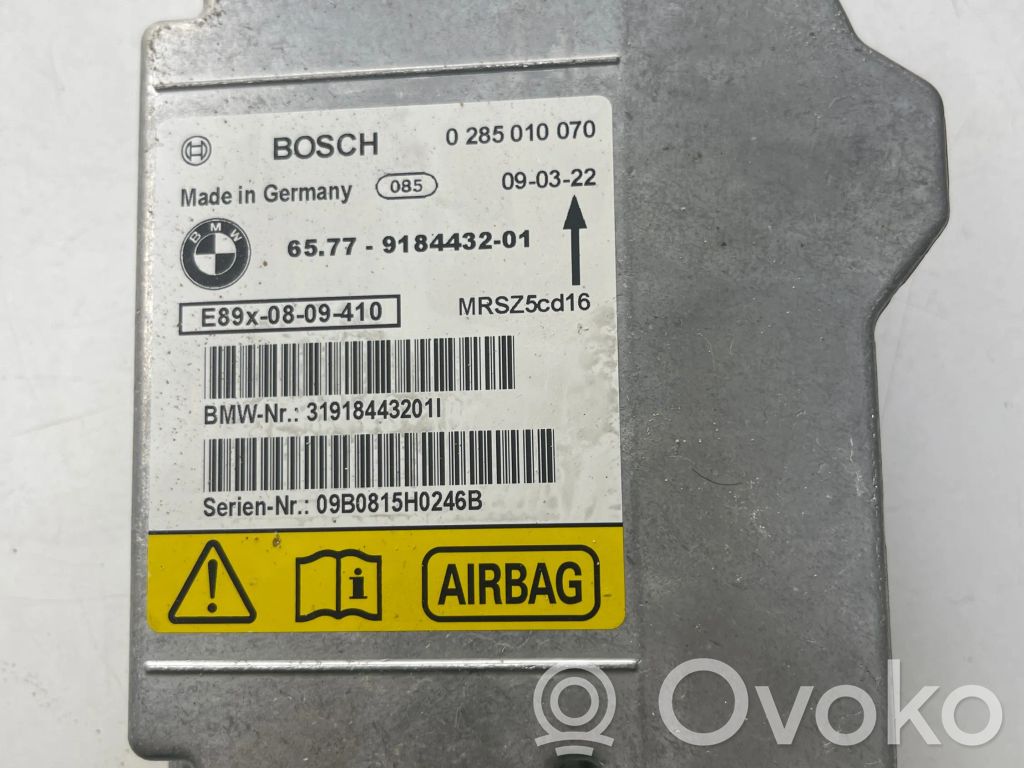 Airbag control unit/module   9184432,0285010070,MRSZ5C016,319184432011