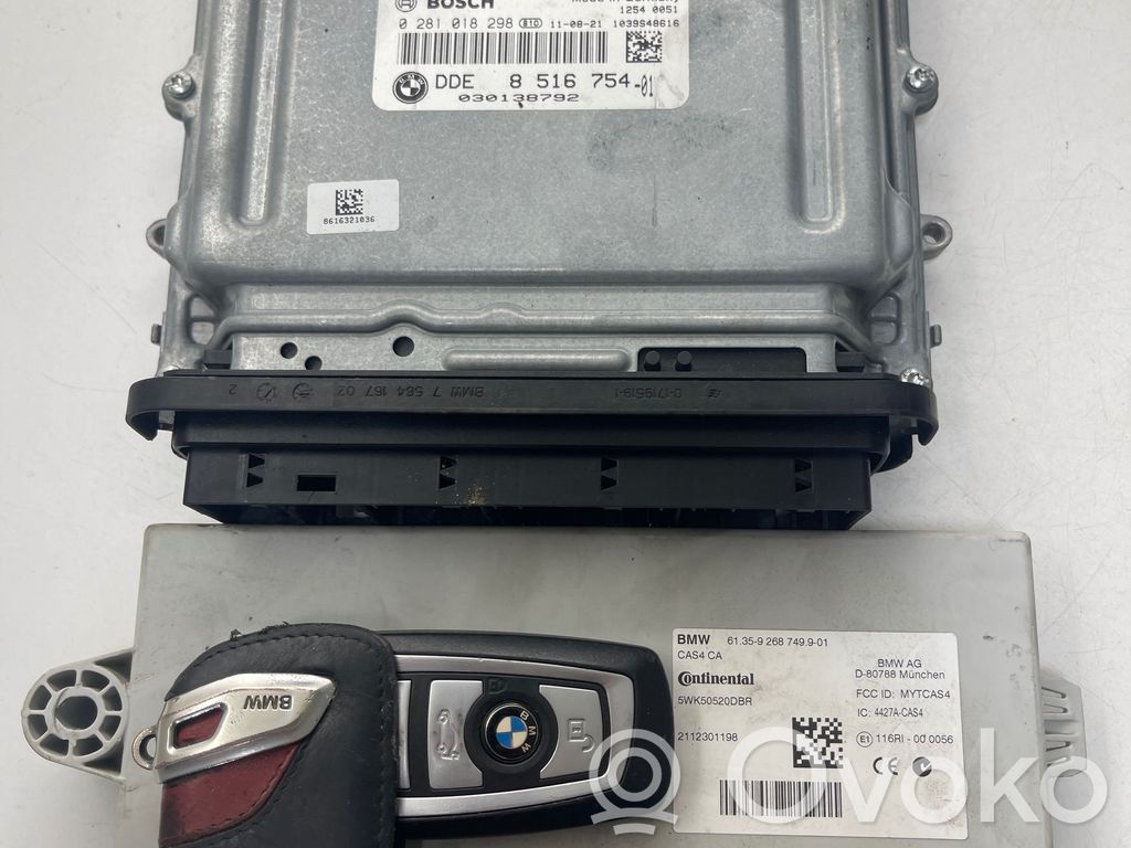 BMW 7 F01 F02 F03 F04 Komputer / Sterownik ECU i komplet kluczy 