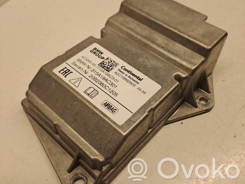 BMW 1 F40 Unitate/modul de comandă airbaguri 