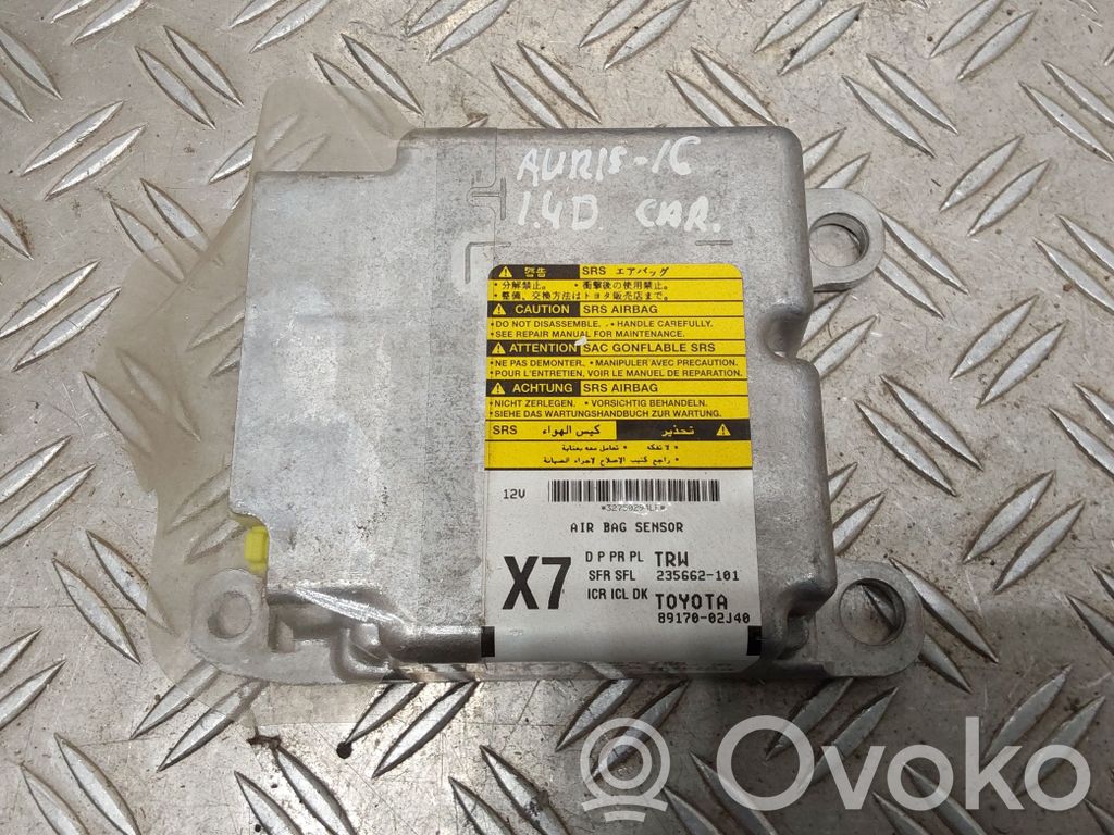 Toyota Auris E180 Airbagsteuergerät 