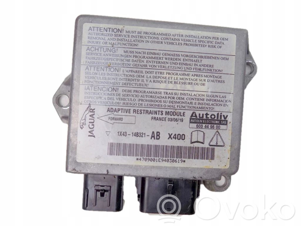 Airbag control unit/module   1X4314B321AB