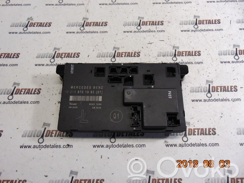 Mercedes-Benz E W211 Door control unit/module 