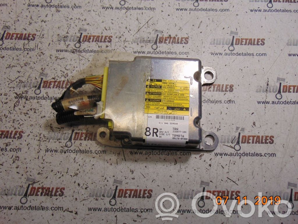 Toyota Corolla Verso AR10 Airbag control unit/module 