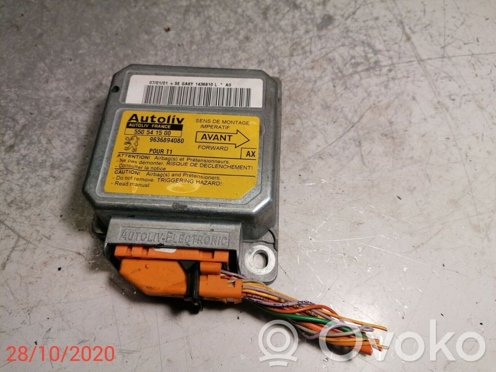 Peugeot 206 Airbag control unit/module 